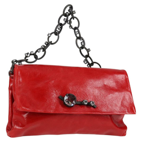 Miu Miu 鏈條單肩包 皮革 紅色 正品 118770V