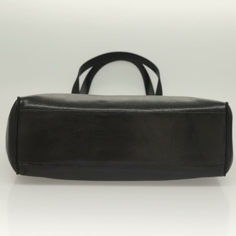 【日本直送】Salvatore Ferragamo 托特包 壓花皮革 黑色 金色 正品 BA4507-4
