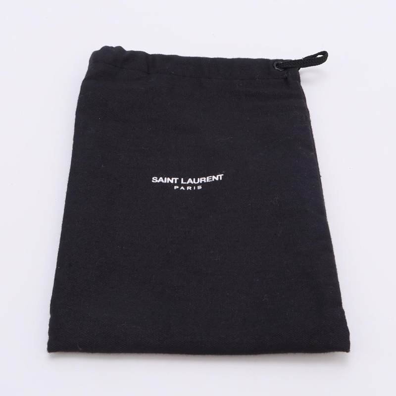 Saint Laurent Cassandre 牛皮 純色 鱷魚 壓花 YSL 標志 卡包 零錢包-7