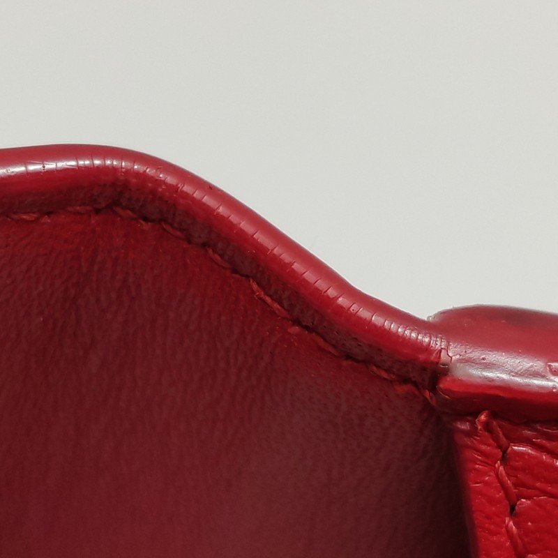 Saint Laurent Cassandre 牛皮 純色 鱷魚 壓花 YSL 標志 卡包 零錢包-11