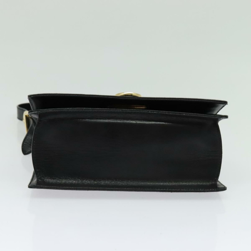【日本直送】Salvatore Ferragamo Gancini 皮革肩背包 黑色 金色 正品 137001-4
