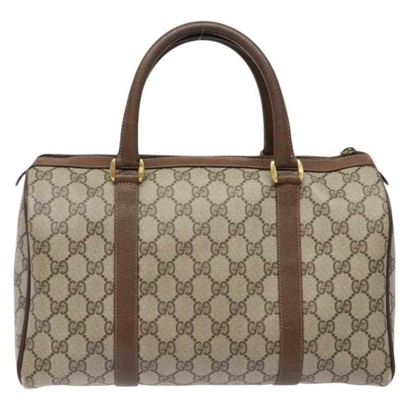 【日本直送】GUCCI GG Supreme Web Sherry Line 手提包 PVC 米金色 40 02 007 正品 BA4667-1