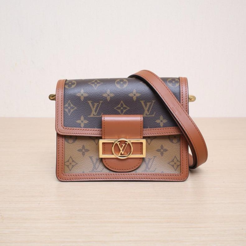 LOUIS VUITTON(路易威登) Dauphine 達芙妮 Mini 20 老花 PVC 2019-0