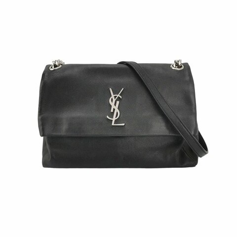 Saint Laurent West Hollywood 中號 牛皮 純色 YSL標誌 單肩包