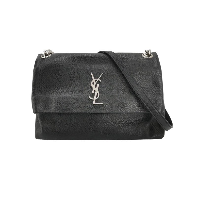 Saint Laurent West Hollywood 中號 牛皮 純色 YSL標誌 單肩包-0