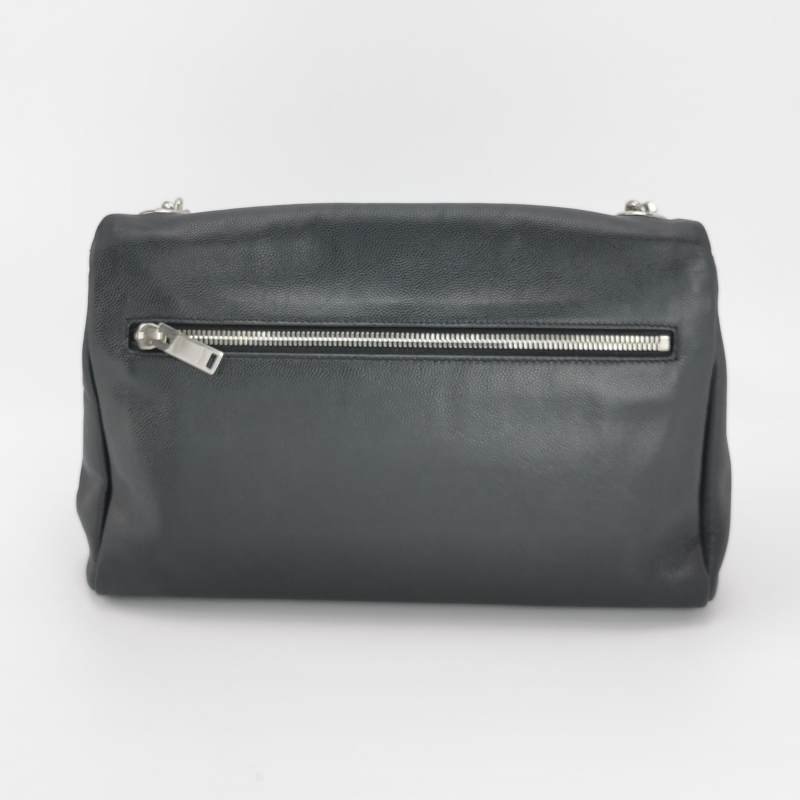 Saint Laurent West Hollywood 中號 牛皮 純色 YSL標誌 單肩包-4