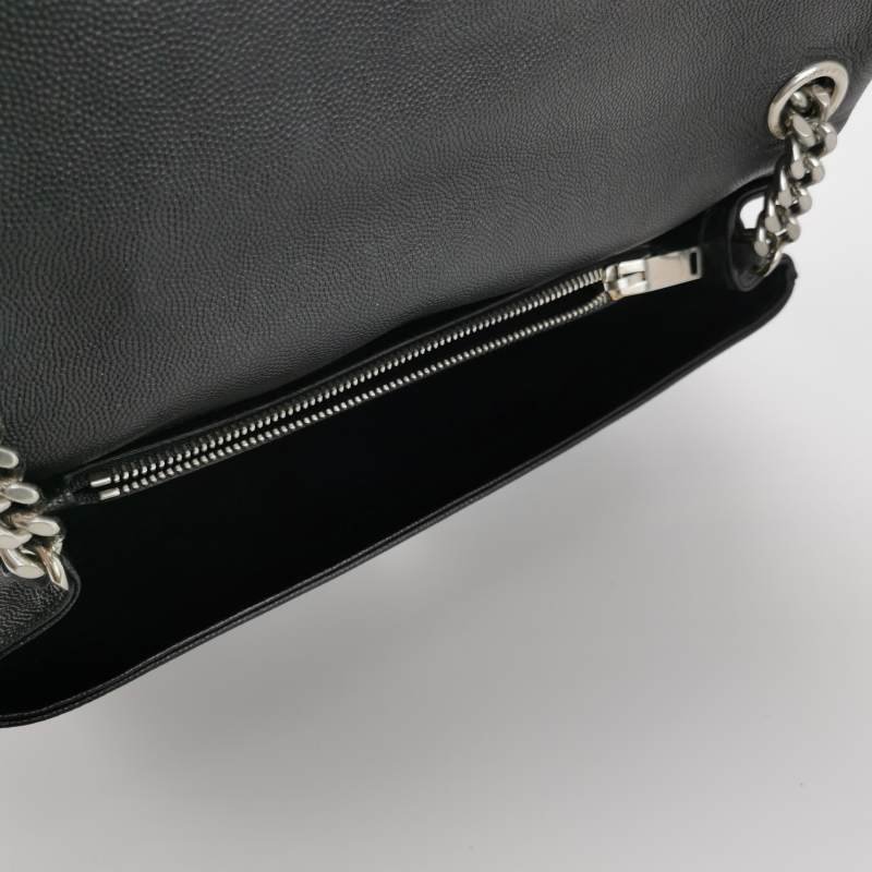 Saint Laurent West Hollywood 中號 牛皮 純色 YSL標誌 單肩包-6