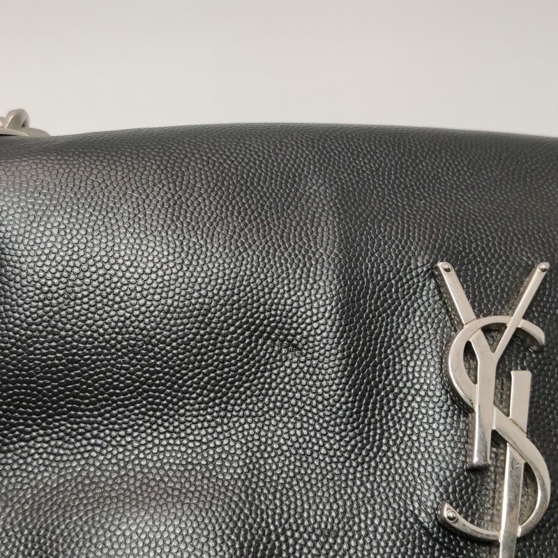 Saint Laurent West Hollywood 中號 牛皮 純色 YSL標誌 單肩包-16