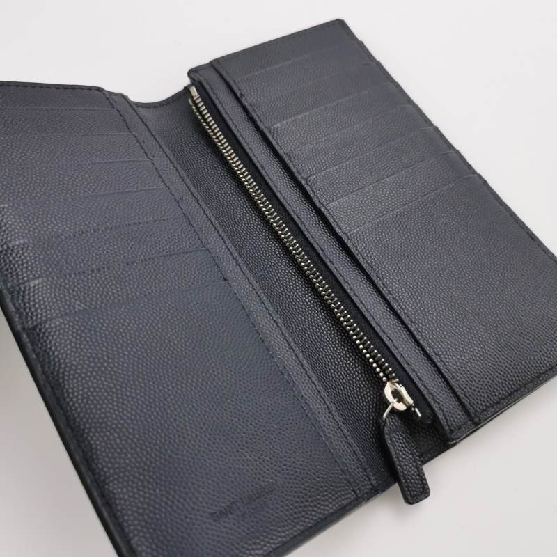 Saint Laurent Paris 牛皮 純色 字母 Logo 錢包-5