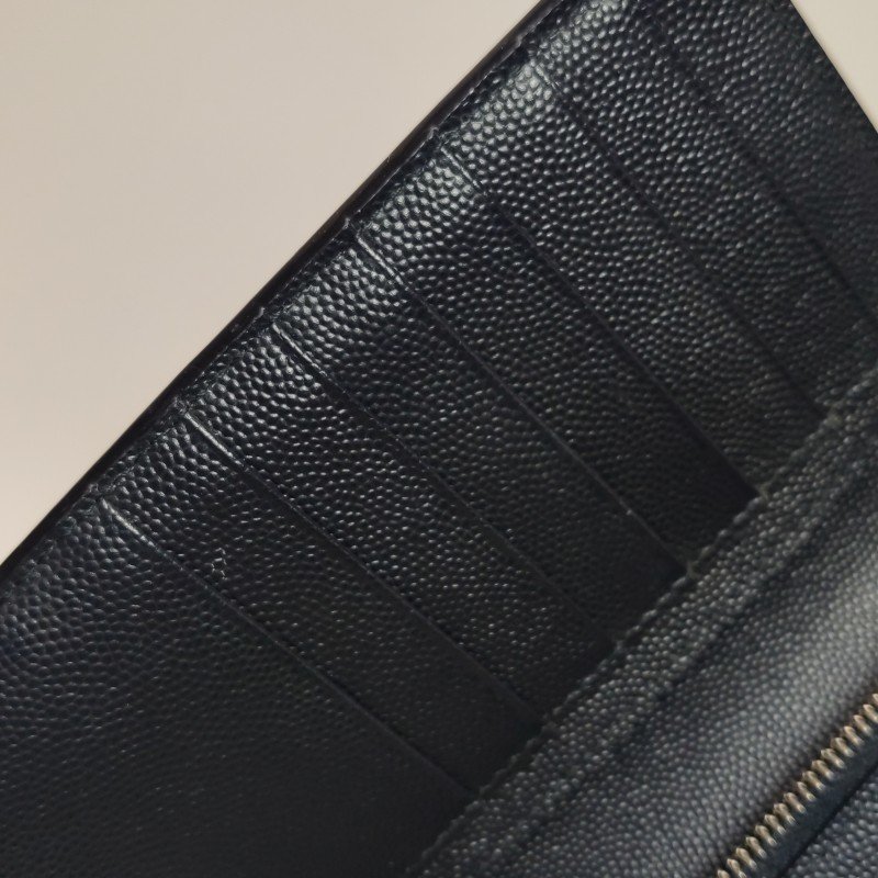 Saint Laurent Paris 牛皮 純色 字母 Logo 錢包-7