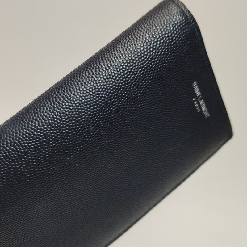 Saint Laurent Paris 牛皮 純色 字母 Logo 錢包-11