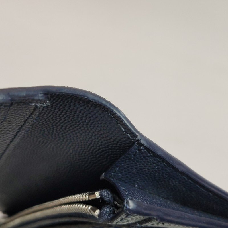 Saint Laurent Paris 牛皮 純色 字母 Logo 錢包-12