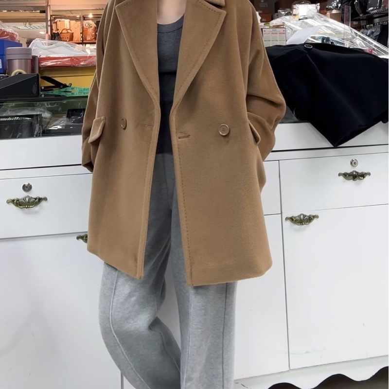 促銷品 Max Mara -MOLO 羊毛大衣 駝色 #40-4