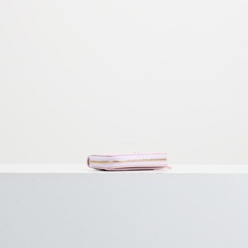 二手Chanel 新款拉鍊零錢包/粉色金釦-3
