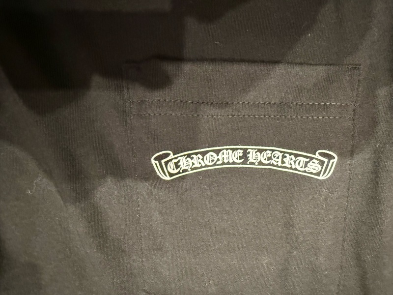 全新chrome hearts 短袖tee 黑色 克羅心-2