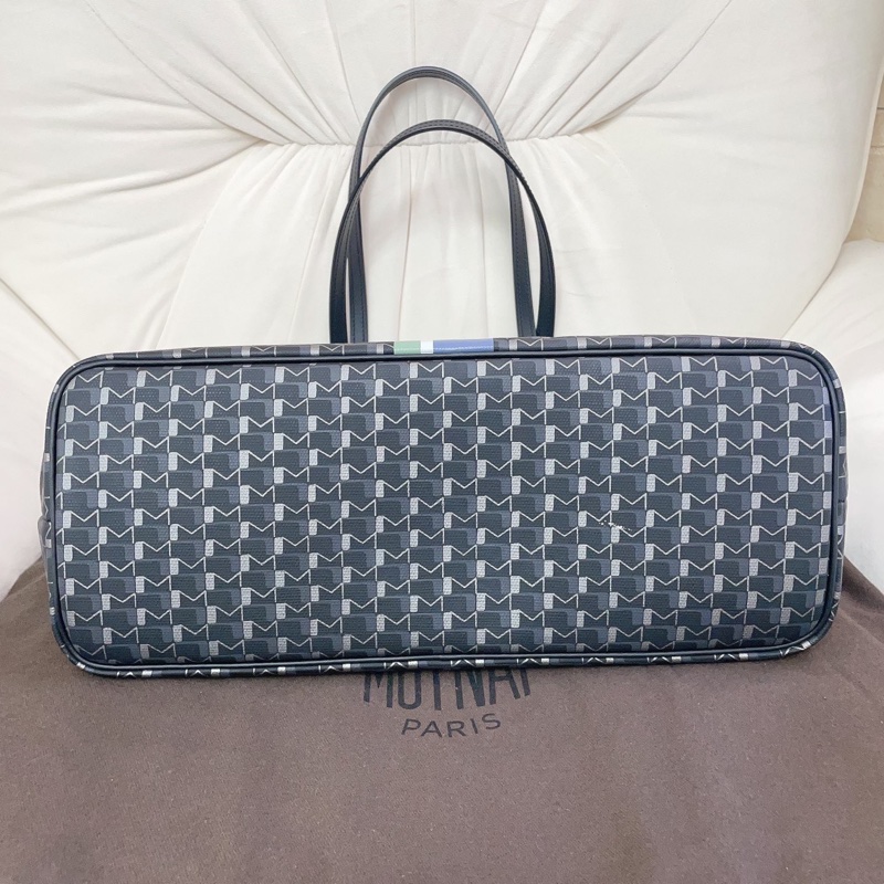 Moynat摩奈 Tote購物袋 黑色 Monogram印花圖案1920 尺寸約35*14*27cm 無子袋-8