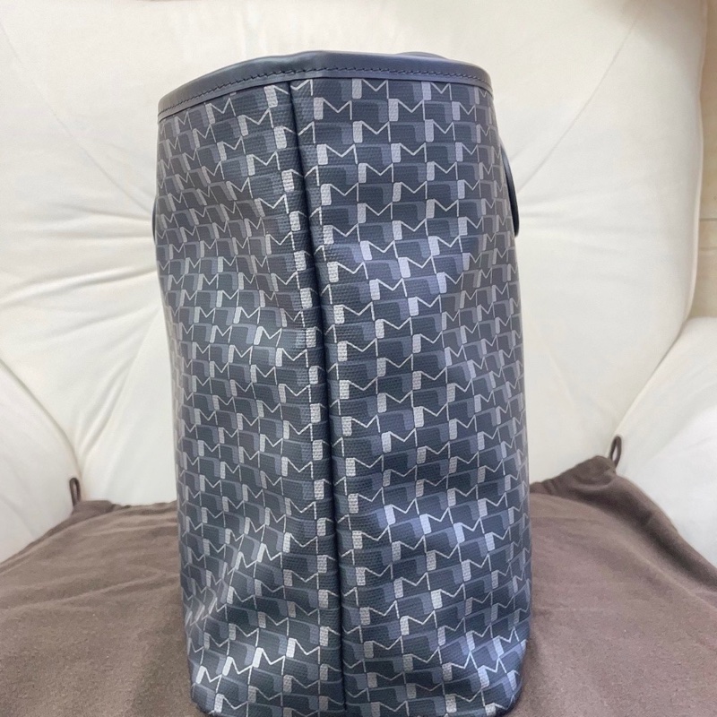 Moynat摩奈 Tote購物袋 黑色 Monogram印花圖案1920 尺寸約35*14*27cm 無子袋-9