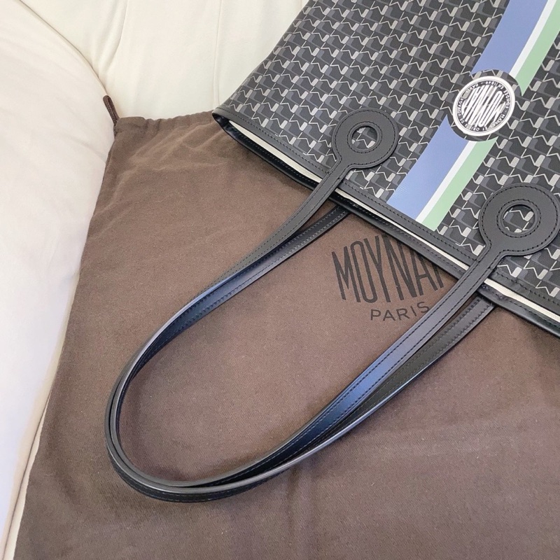 Moynat摩奈 Tote購物袋 黑色 Monogram印花圖案1920 尺寸約35*14*27cm 無子袋-12