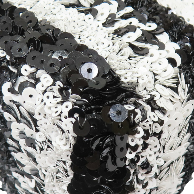 黑白亮片 COCO 25 鍊帶 肩背包 金扣-12