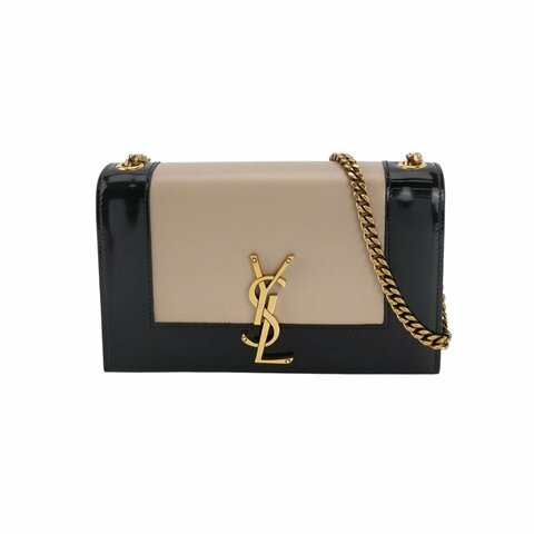 Saint Laurent Kate 凱特包 小號 羊皮 漆皮 拼色 YSL標誌 單肩包