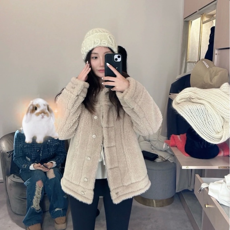 促銷品 Max Mara TEDDINO 沙色外套-4