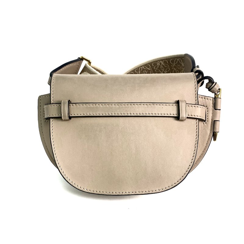 △ Loewe 羅意威 Beige Calfskin Gate Dual Shoulder Bag 淺褐色小牛皮肩背袋 - 257016481-3