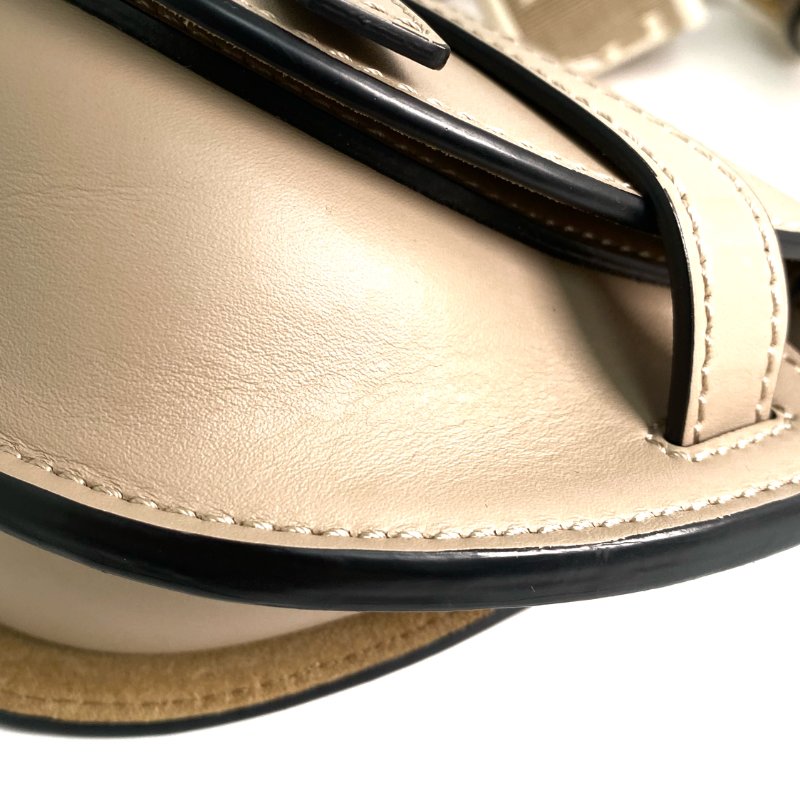 △ Loewe 羅意威 Beige Calfskin Gate Dual Shoulder Bag 淺褐色小牛皮肩背袋 - 257016481-7