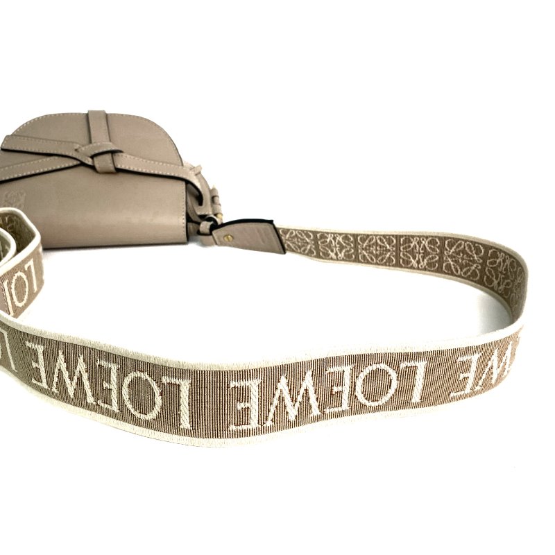 △ Loewe 羅意威 Beige Calfskin Gate Dual Shoulder Bag 淺褐色小牛皮肩背袋 - 257016481-10