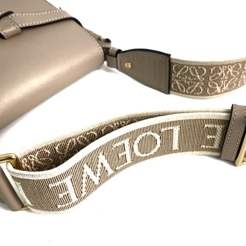 △ Loewe 羅意威 Beige Calfskin Gate Dual Shoulder Bag 淺褐色小牛皮肩背袋 - 257016481-11