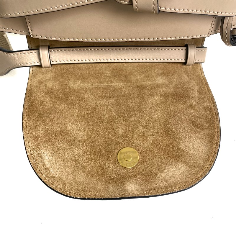 △ Loewe 羅意威 Beige Calfskin Gate Dual Shoulder Bag 淺褐色小牛皮肩背袋 - 257016481-12