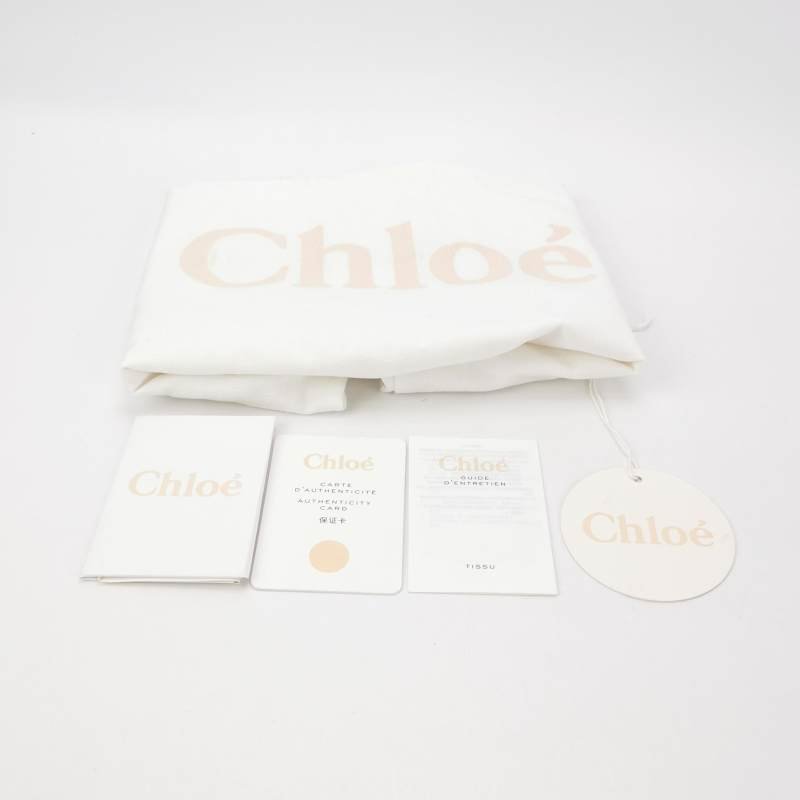 Chloe Woody 大號 尼龍布 標誌 緞帶 單肩包 手提包-8