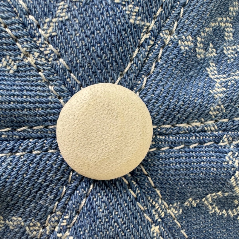 Gucci 牛仔藍 滿版老花 棒球帽-2