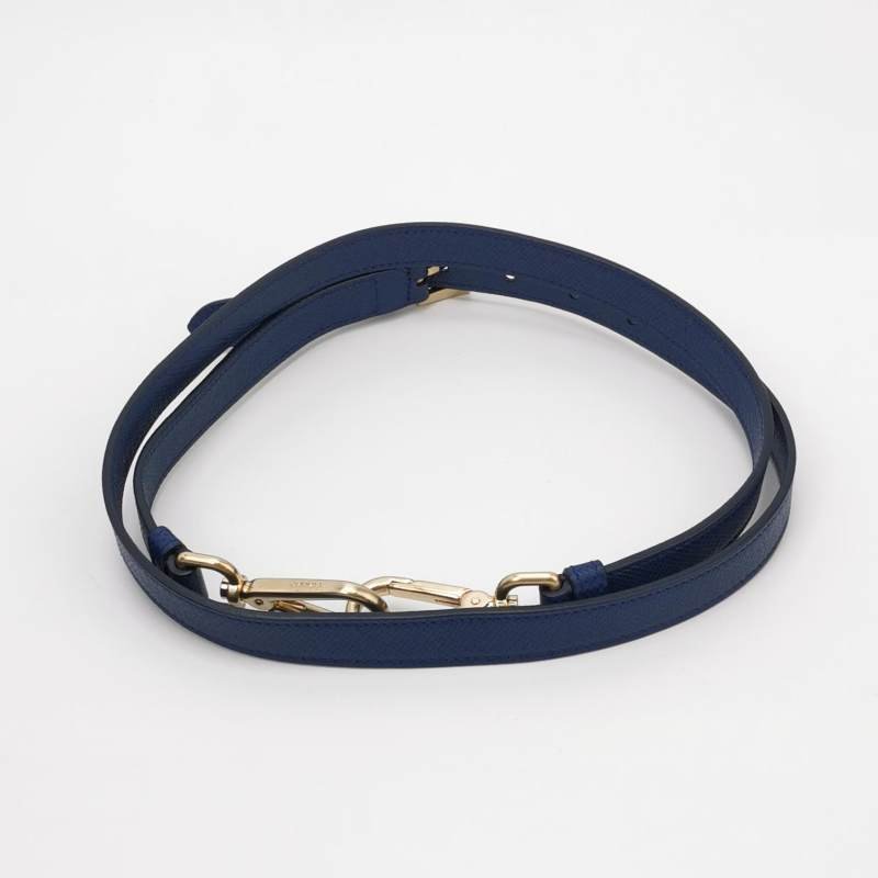 Prada 牛皮 純色 字母 Logo 斜背包 單肩包-8