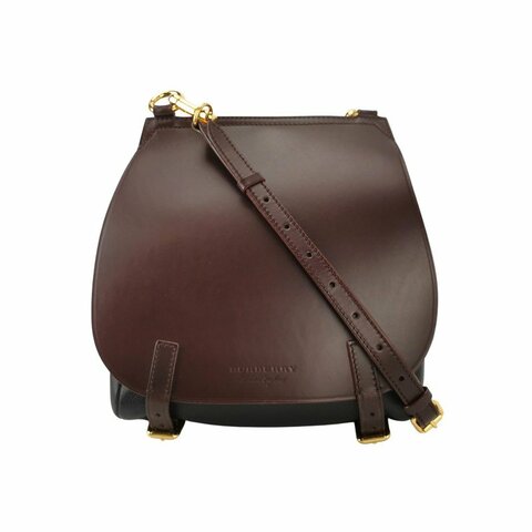 Burberry Bridle 馬勒包 牛皮 純色 字母 Logo 單肩包