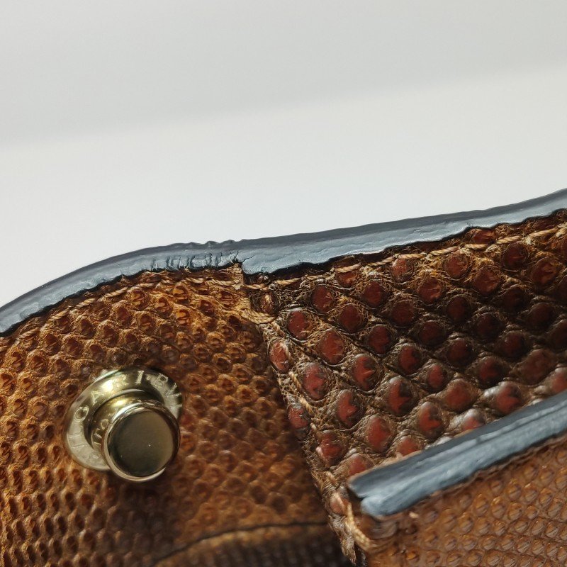 Bvlgari Serpenti Forever 蛇頭包 蜥蜴皮 拼色 蛇頭 斜背包 單肩包-12