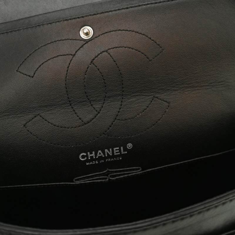 Chanel 2.55 Flag Bag 季節限定款 大號 漆皮 純色 菱格 絎縫 長方形 旋扣 單肩包-7