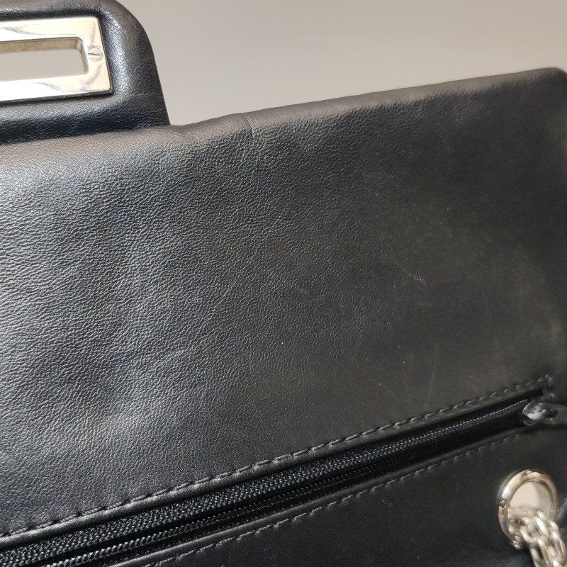 Chanel 2.55 Flag Bag 季節限定款 大號 漆皮 純色 菱格 絎縫 長方形 旋扣 單肩包-21
