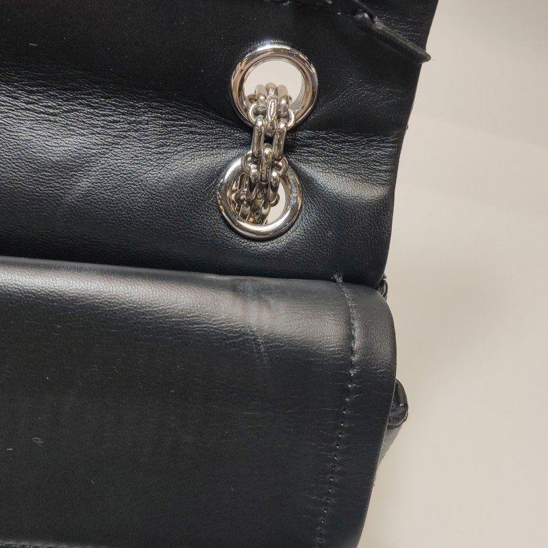 Chanel 2.55 Flag Bag 季節限定款 大號 漆皮 純色 菱格 絎縫 長方形 旋扣 單肩包-22