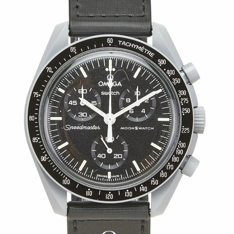 歐米茄 x Swatch MoonSwatch 月球任務腕錶 SO33M100 石英機芯 黑色錶盤 陶瓷 尼龍 男士 歐米茄