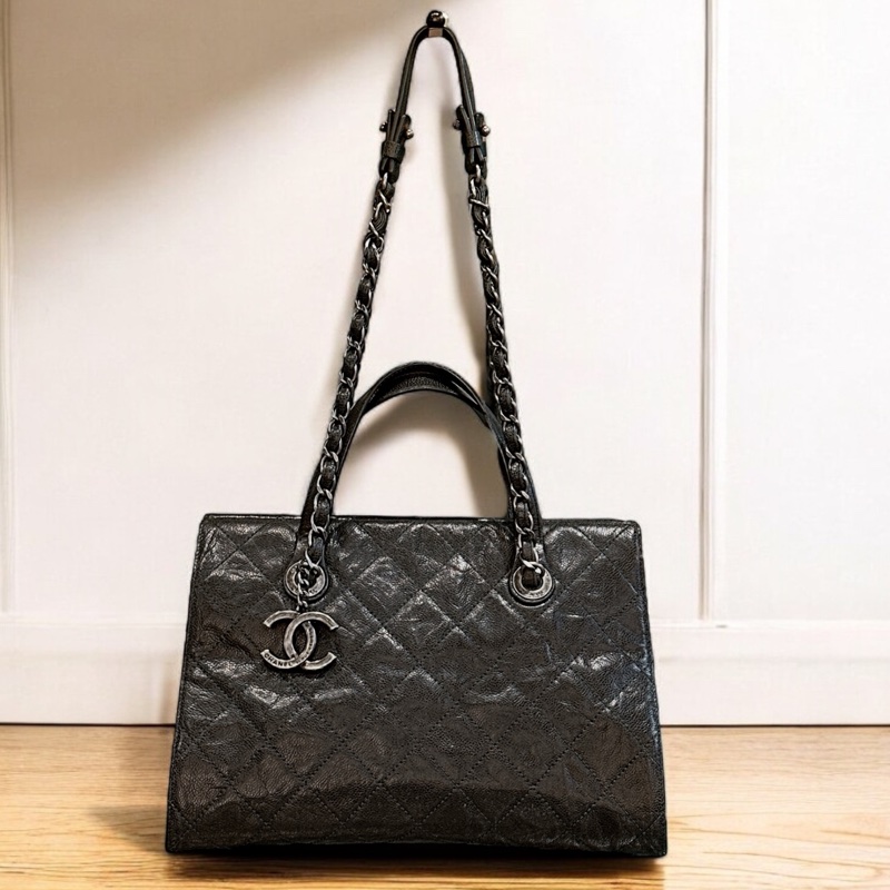 莉亞精品♡ Chanel 單肩托特包 二手美包-0