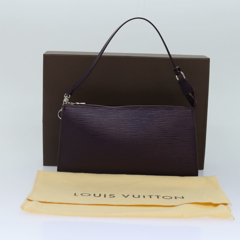 【日本直送】路易威登 Epi Pochette 配件袋紫色卡西斯 M5298K LV 正品 87605A-11