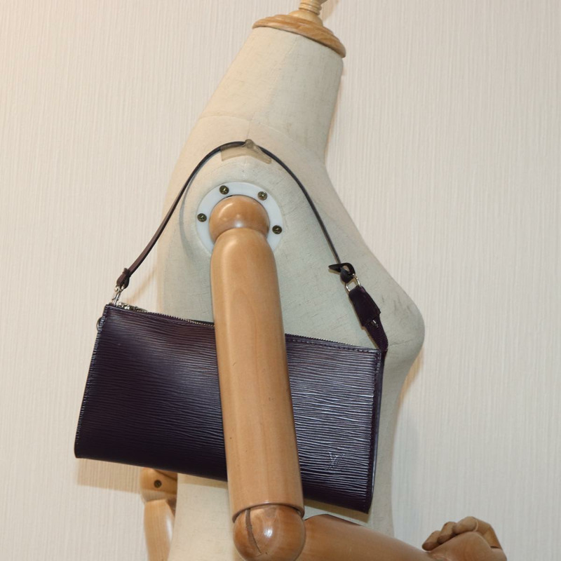 【日本直送】路易威登 Epi Pochette 配件袋紫色卡西斯 M5298K LV 正品 87605A-20