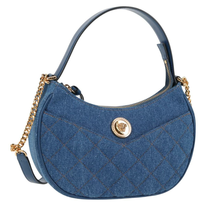 【日本直送】VERSACE 手提包 牛仔布 2 款 藍金色 正品 118658AM-0