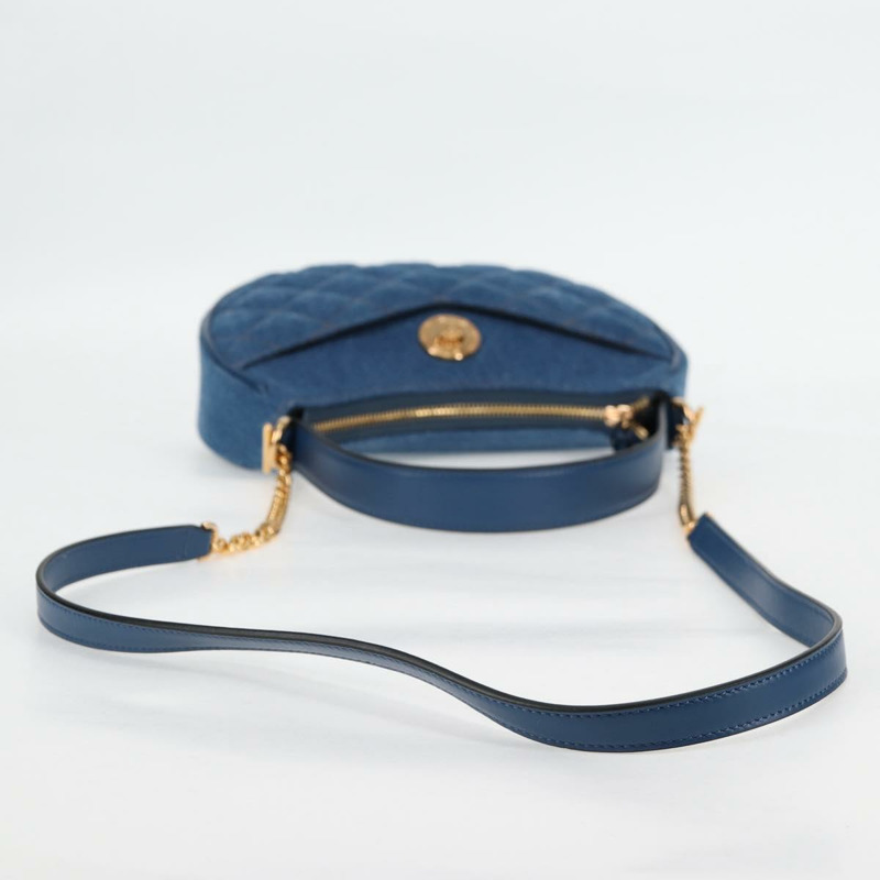【日本直送】VERSACE 手提包 牛仔布 2 款 藍金色 正品 118658AM-8