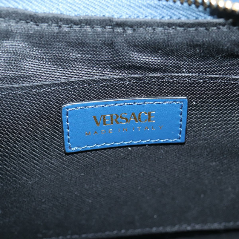 【日本直送】VERSACE 手提包 牛仔布 2 款 藍金色 正品 118658AM-19