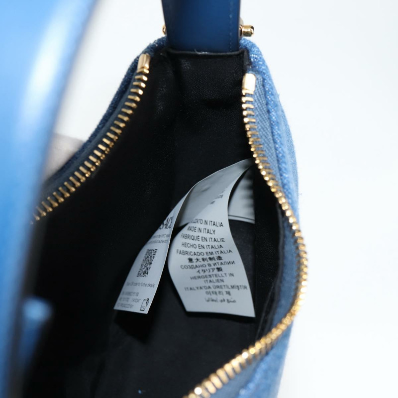 【日本直送】VERSACE 手提包 牛仔布 2 款 藍金色 正品 118658AM-20