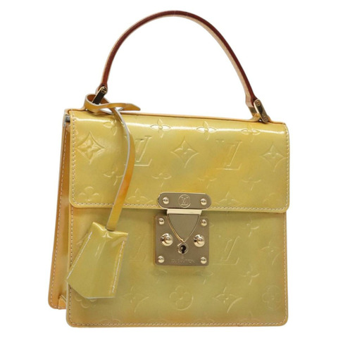 路易威登 Monogram Vernis Spring Street 手提包灰色 M91029 LV 授權 126386
