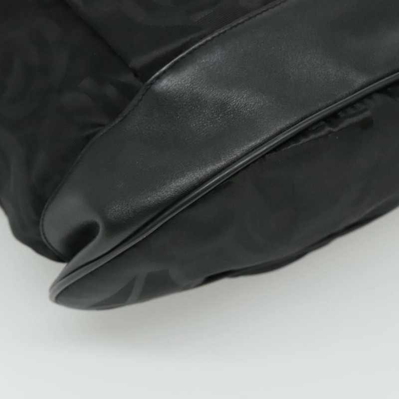 【日本直送】Salvatore Ferragamo 雙肩包 尼龍 黑色 金色 正品 126564-14