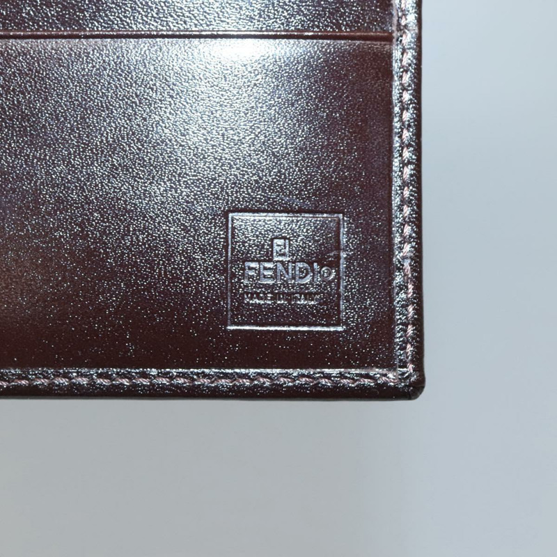 【日本直送】FENDI Zucca帆布雙折皮夾 黑色 棕色 正品 125018-20