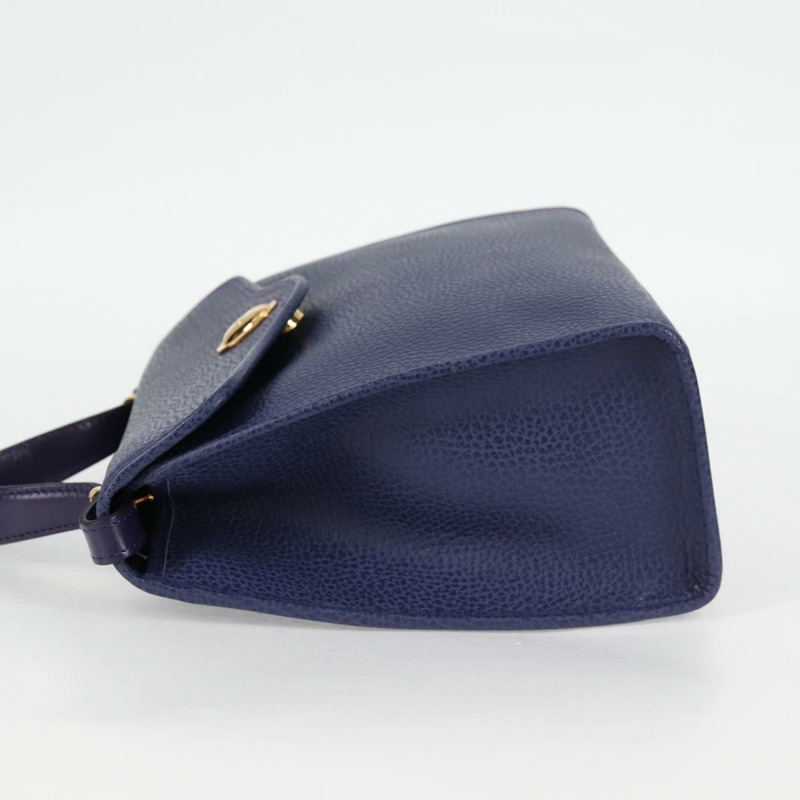 【日本直送】Christian Dior 手提包 皮革 兩用 紫色金色 正品 126994V-2